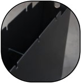 Wycięcia na zamek baterii